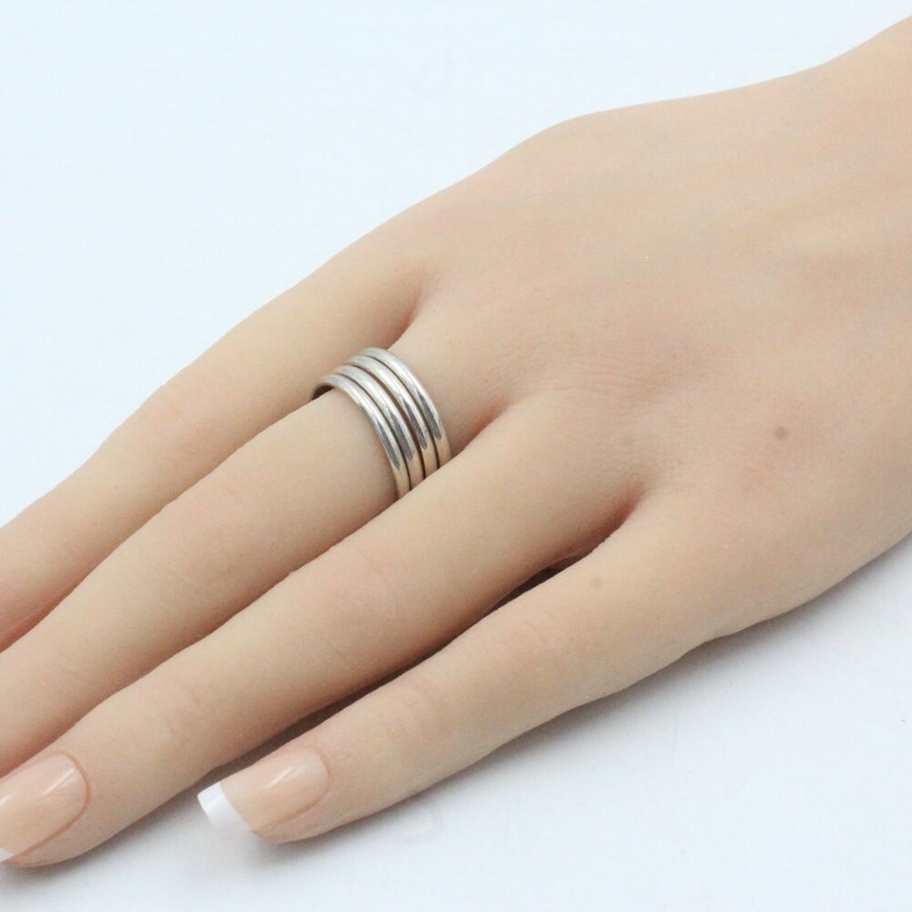 Vintage Sterling Silver Tested Stackable Four (4)… - image 2